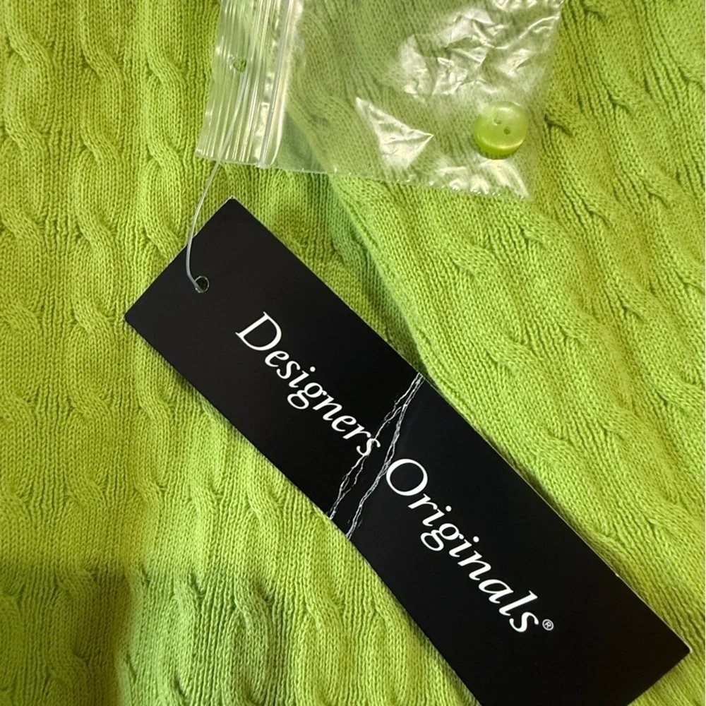 Designers Originals Green Sleeveless Top. 100% cotton. Sz M. NWT. - Picture 7 of 7